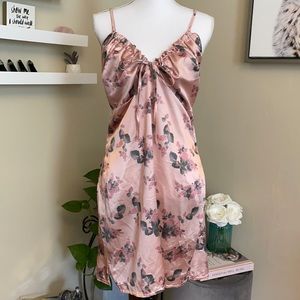Satin Like Floral Dress